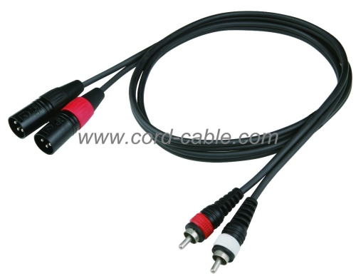 DR Serie Dual M XLR, Cinch-Kabel