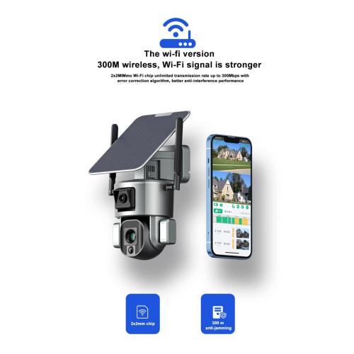 Ny Solar 10x Zoom Hybrid Security Camera