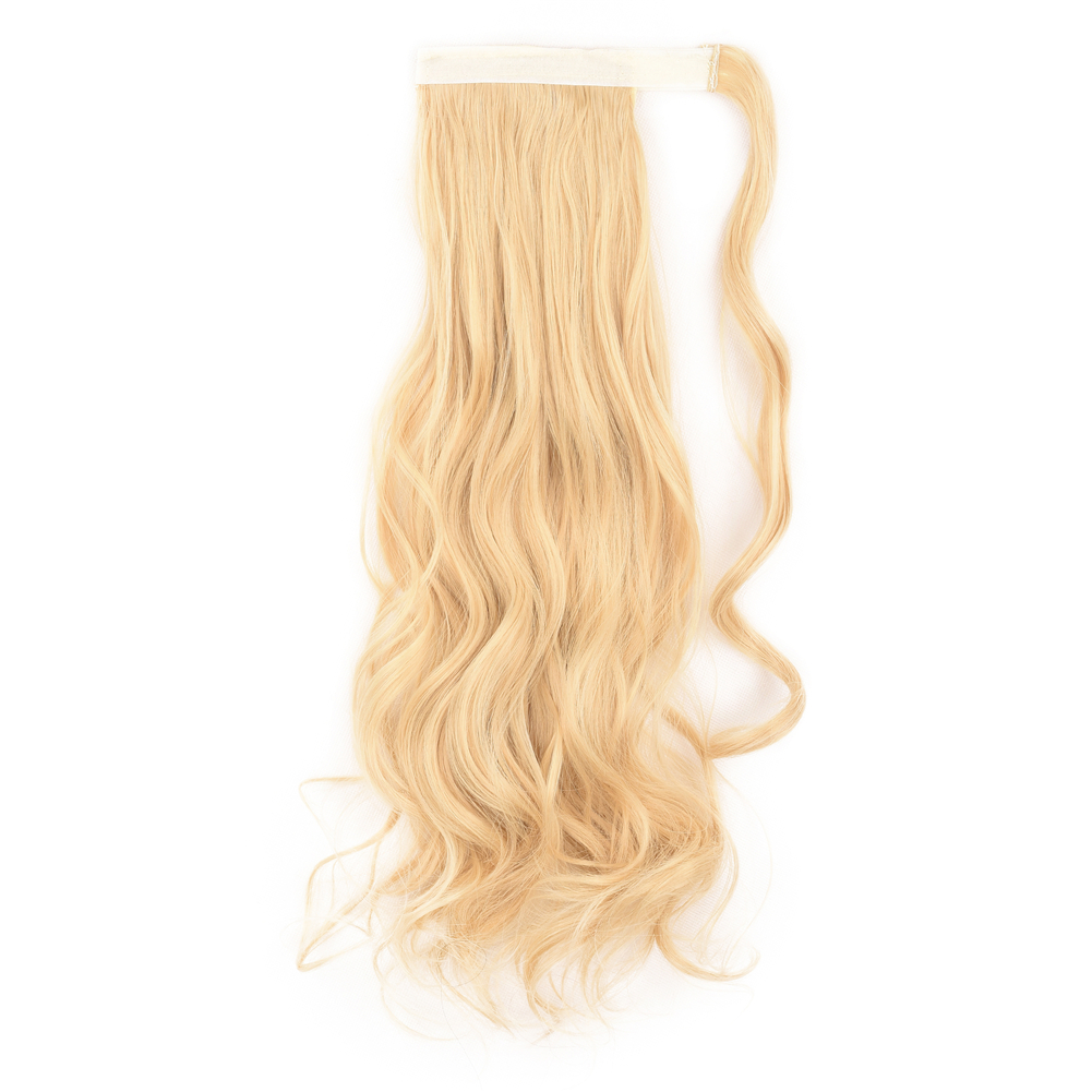 Julianna 613 Ash Blonde Synthetic Accessories Yaki Ponytail Extensions Water Short Loose Weave Clip In Wrap Around Ponytail