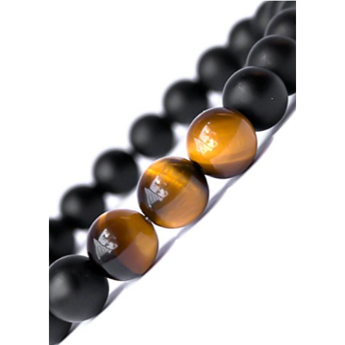 Tiger Eye Stone Beads Bracelet Elastic