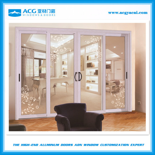 powder coated aluminum sliding door