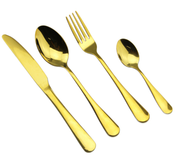 Gold cutlery factory wholesale,event gold cutlery