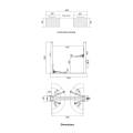 Piastra di base da 4000 kg 2 post ascensore per auto idraulica