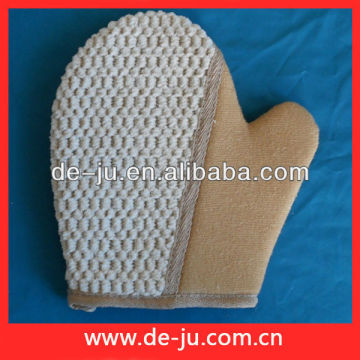 Gray Coat Cleaning Bath Gloves Exfoliating Scrub