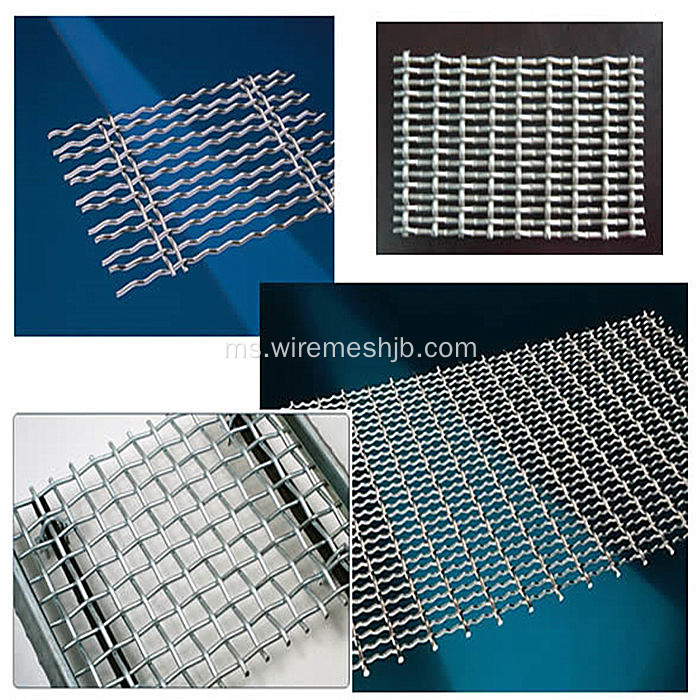 Mesh Wire Crimped Dengan Bahan Stainless Steel