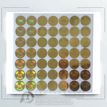 Custom  Laser 3D Gold Security Hologram Label