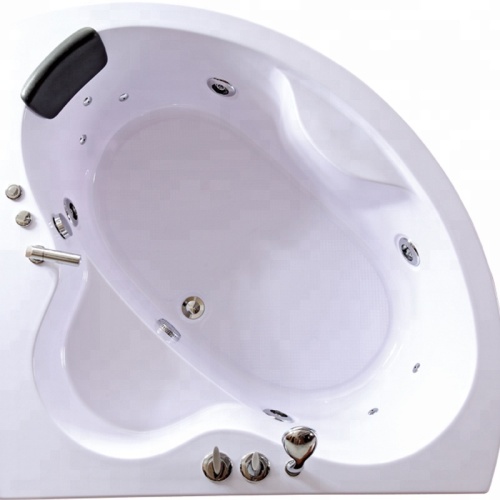 1350 mm Eck-Whirlpool-Badewanne mit Bedienfeld