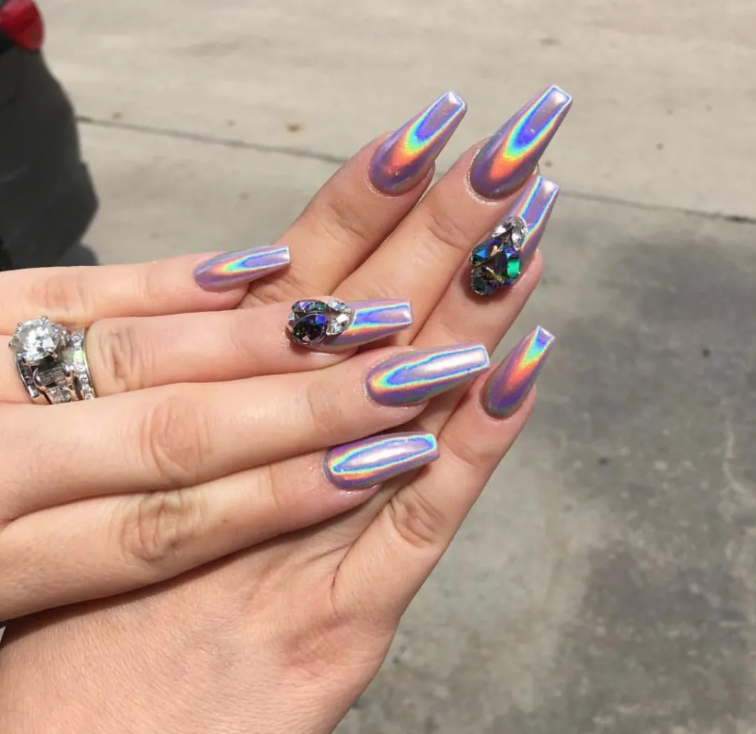 Holographic Rainbown Effect Pigment for Nail Polish