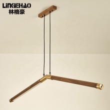Hot selling wooden chandelier led pendant light led ceiling light