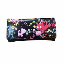 Guangzhou New Design PU Wallets with zipper/Wholesale Fashion Lady Wallet