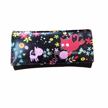Guangzhou New Design PU Wallets with zipper/Wholesale Fashion Lady Wallet