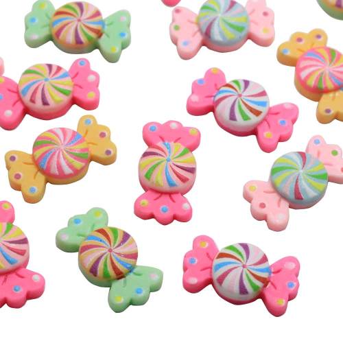 Fancy Resin Lollipop Handmade Flatback Bowknot Candy Decoration Fai da te Scrapbooking Creazione di gioielli Accessori Craft