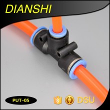 PUT pneumatic Tee fittings quick connect fittings quick joint pneumatic fittings