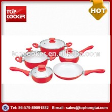 Colorful Aluminum Ceramic Coating Cookware Set