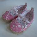 Zapatos de la bailarina rosa con Bowknot hermoso para chica