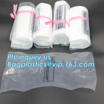 LDPE Plastic Flat Poly Bag with Suffocation Warning, 1 Mil Clear Flat Poly Bags, LDPE Lay Flat Poly Bags Flat Drum Liners