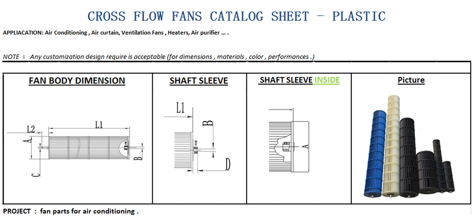 LW420-80 Model ABS Plastic Fan Blades Cooling Fan Blades Replacement Fiberglass Fan Blades Manufacturers For GREE ,MIDEA