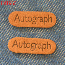 Charming Leather Tag Decorative Jeans