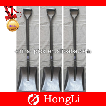 square point steel handle shovel