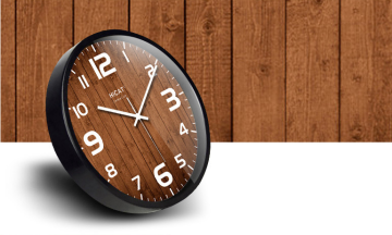 Decorative nice design metal plastic wall clock