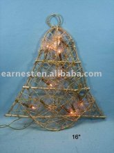 christmas rattan bell
