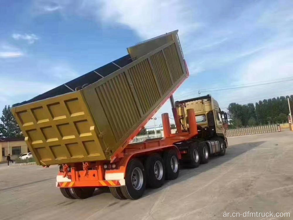 80 طن شاحنة قلابة حمولة ثقيلة نصف مقطورة
