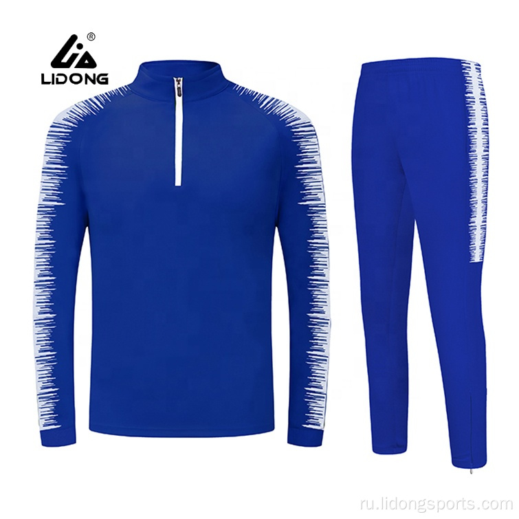 Индивидуальный дизайн мужски спортивны зимние теплое футбольное спортивное костюм