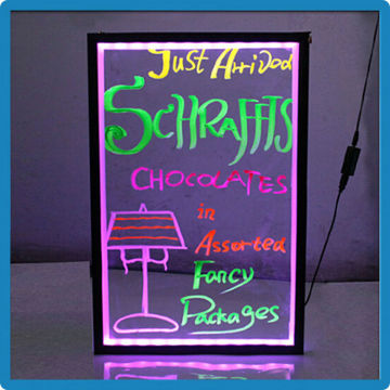 Trade assurance hot sale products erasable neon led message menu sign writing board