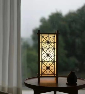 Japanese Wooden Craft Table Lamp - Handmade Lamp Designs