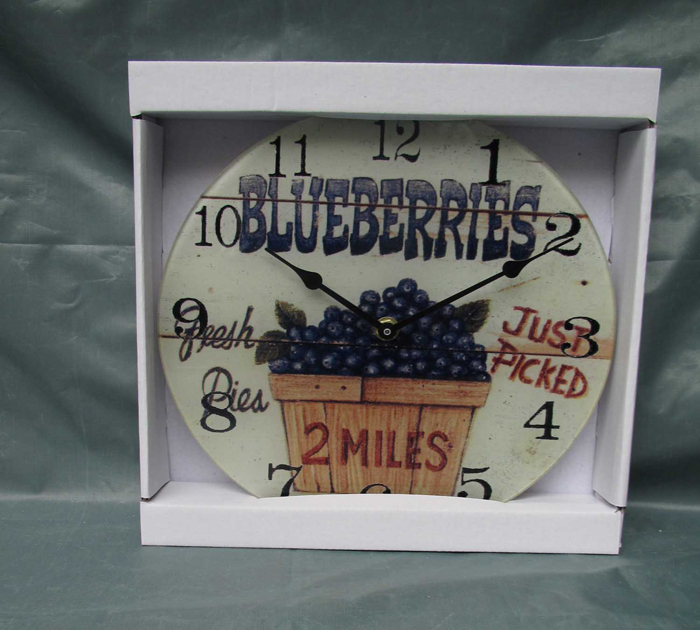 Lovely Christmas Decoration Glass Wall Clock