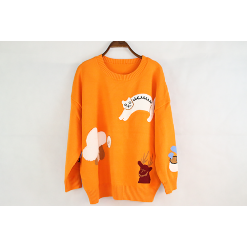 Bright Orange Batwing Sweater