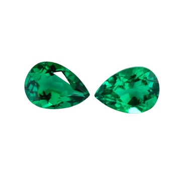 Zambia Emerald Jewelry Price per Carat 6.5mm Created Hydrothermal Emerald Gem