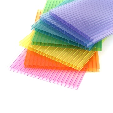 Multicolor Hollow Polycarbonate Sunshine Sheet