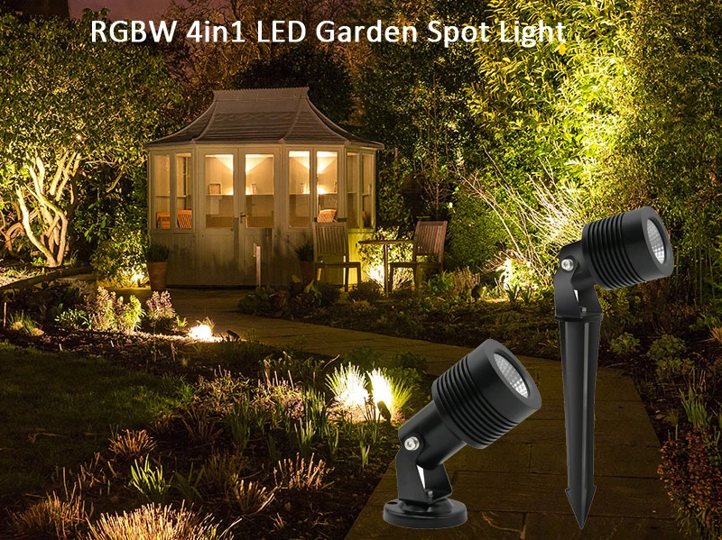 10W IP67 LED Garden RGB Spot Lights Outdoor