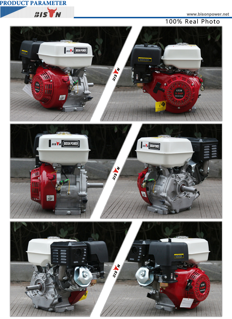 BISON CHINA BS270 Air Cooled 177F Gasoline Engine 9HP Assembly Gasoline Generator Mini Engine