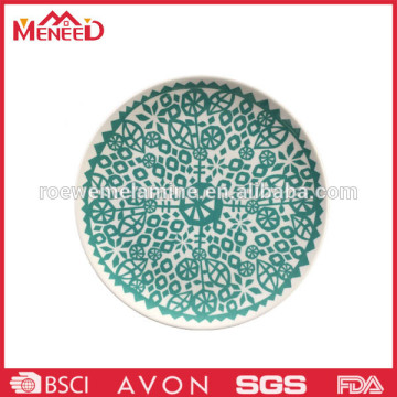 Full print 13'' melamine pizza plate/big pizza plate