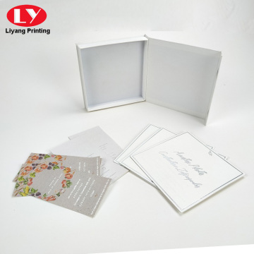 Square Gift Packaging Magnetic Box For Invitation Cards