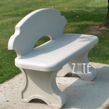 New Products stone bench with back