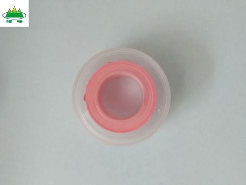 ptfe tape with pink colour tape ,transparent spool and cap