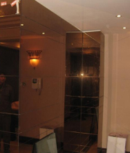 Bronze tinted silver mirror glass 4mm 5mm 6mm for decorative wall mirrors