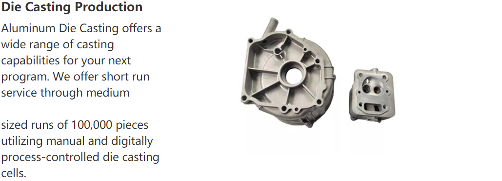 Die casting parts metal casting die casting manufacturer