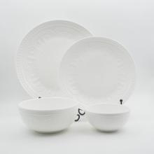 New design Embossed New Bone tableware set