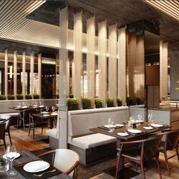 fast food restaurant booth chair and tables