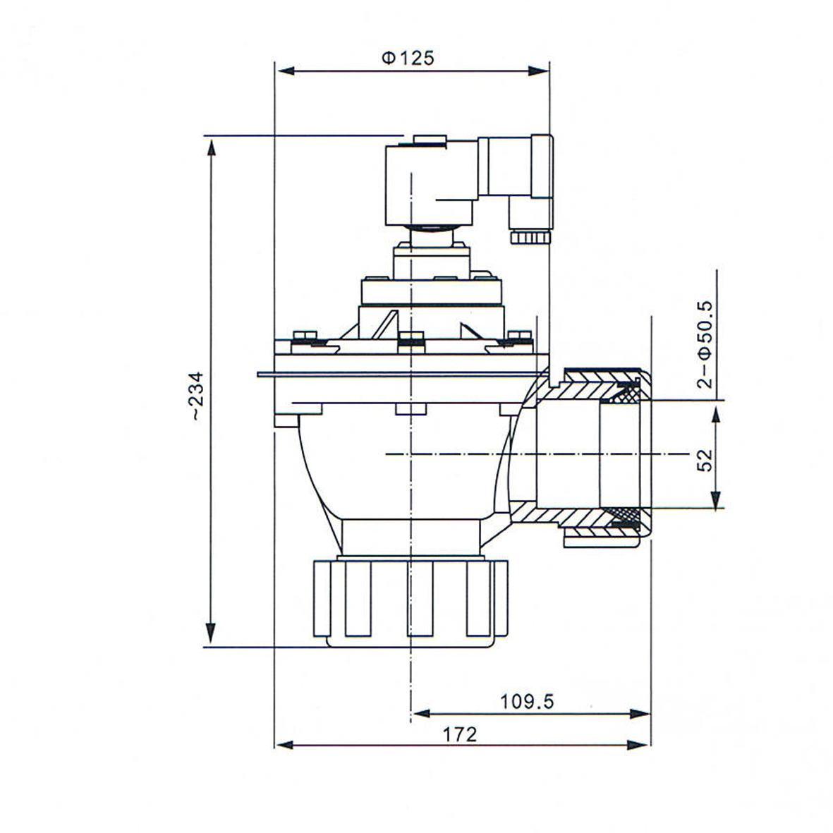 CA45DD overall dimension