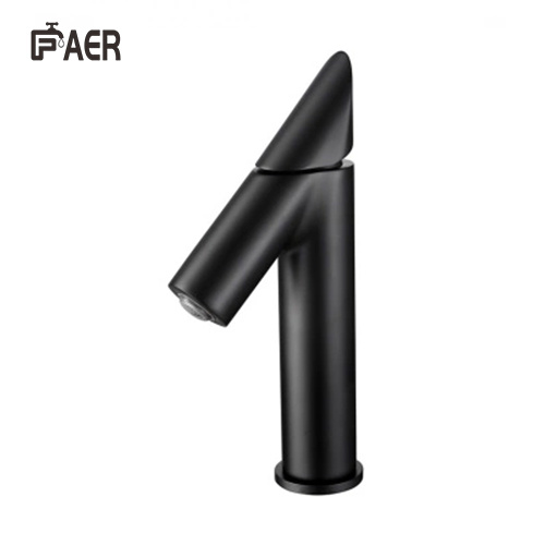 Unique Minimalist Matte Black Deck Mount Faucet