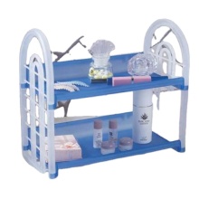 Top Manufacturer Best Price PP + Chrome Plate Plastic Free Standing Kitchen Rack