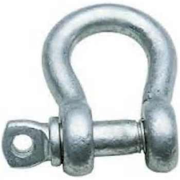 Galvanized carbon steel bow shackle