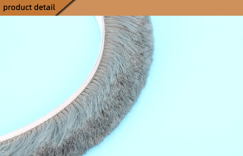 Door and window backing type and installation type wool strip sealing strip