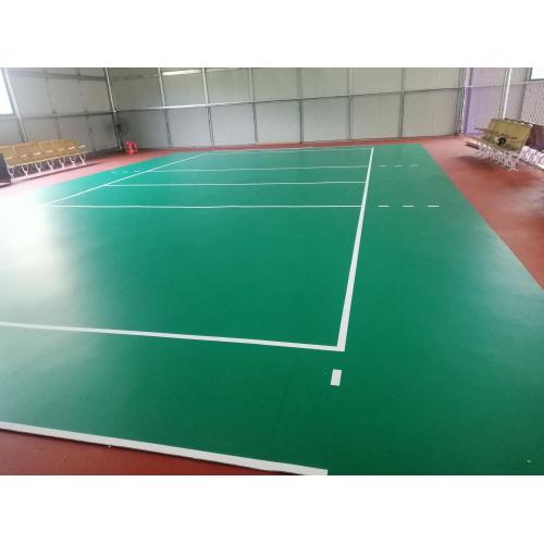 Suelo deportivo de Litchi Pattern Indoor Badminton Court Sport Rollo de suelo de vinilo 3.5 4.5 verde rojo gris color