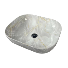 Modern Oval Ceramic Luxury Basin Bathroom Sink